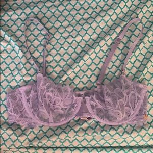 Savage x Fenty balconette lace lavender bra